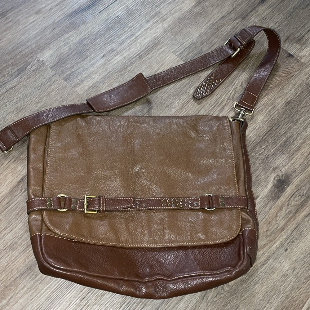 Joe’s leather the messenger bag